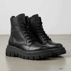 Borcego Bota Lima Cuero Vacuno Negro Winndia